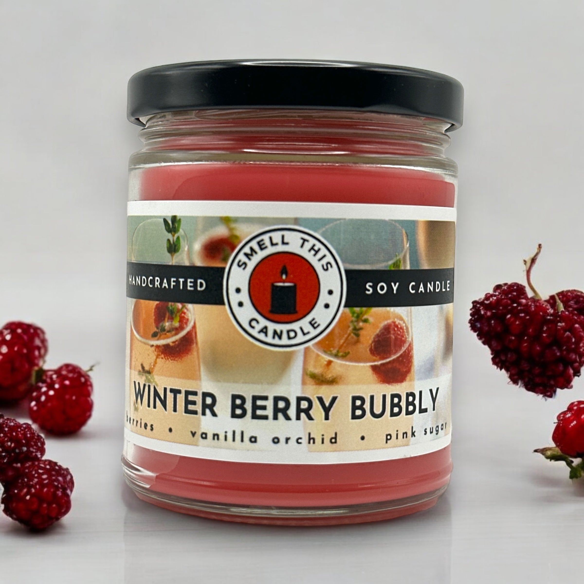 Winter Berry Bubbly candle